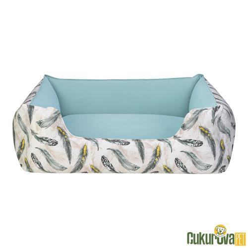 PET COMFORT ALPHA KÖPEK YATAĞI MINT - BEYAZ L - 105 x 85 CM