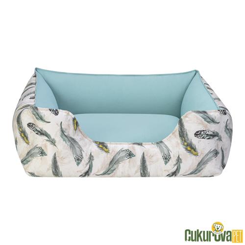 PET COMFORT ALPHA KEDİ & KÖPEK YATAĞI MINT - BEYAZ M - 80 x 65 CM