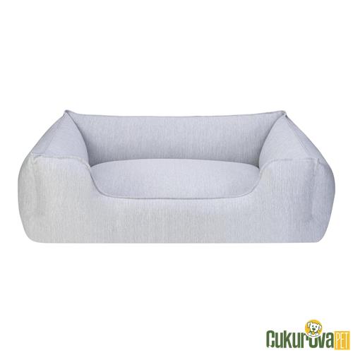 PET COMFORT ALPHA ZEUGMA AÇIK GRİ KEDİ & KÖPEK YATAĞI L - 105 x 85 CM