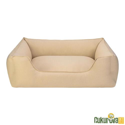 PET COMFORT ALPHA ZEUGMA AÇIK SARI KEDİ & KÖPEK YATAĞI L - 105 x 85 CM