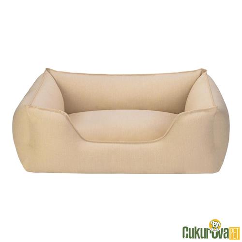 PET COMFORT ALPHA ZEUGMA AÇIK SARI KEDİ & KÖPEK YATAĞI M - 80 x 65 CM
