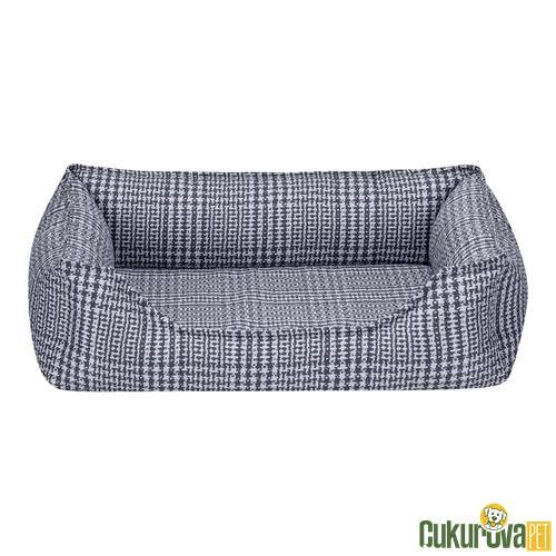 PET COMFORT DELTA MAVİ KARELİ KEDİ & KÖPEK YATAĞI XS - 55 x 45 CM