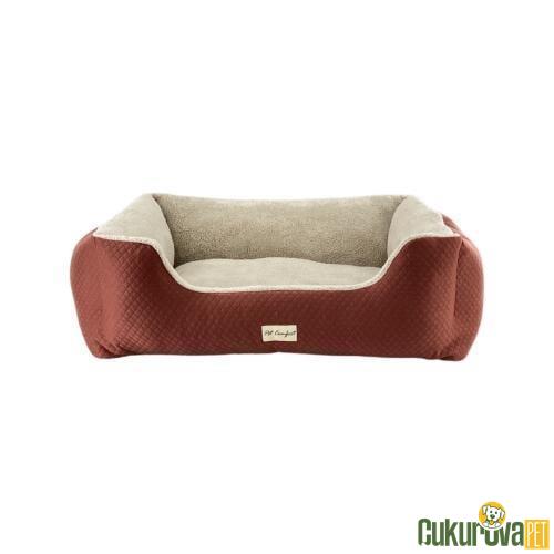 PET COMFORT ECHO KEDİ & KÖPEK YATAĞI TARÇIN - ECRU PELUŞ L - 105 x 80 CM