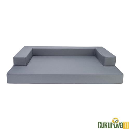 PET COMFORT GLORIA SOFA ORTHOPEDIK SU GEÇİRMEZ KÖPEK YATAĞI GRİ 90 x 65 x 8 CM