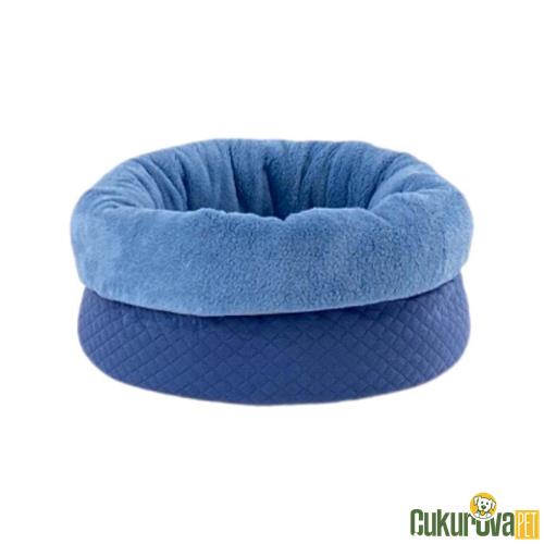 PET COMFORT OSLO KEDİ & KÖPEK YATAĞI MAVİ - 50 CM