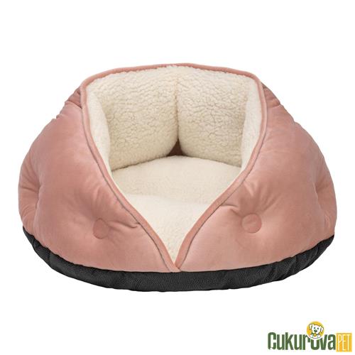 PET COMFORT PARİS KEDİ & KÖPEK YATAĞI PUDRA PEMBE - 60 CM