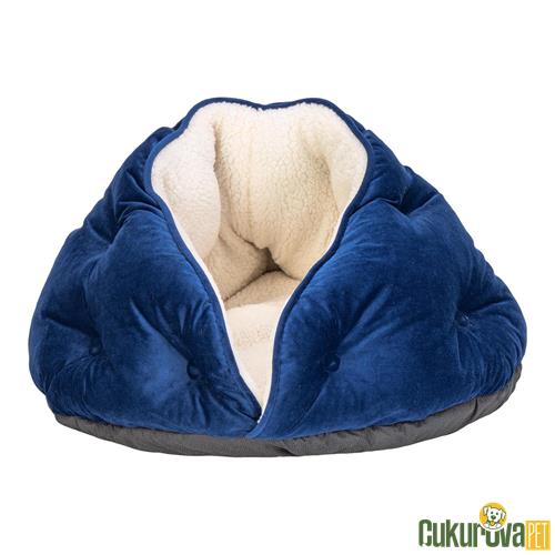 PET COMFORT PARİS KEDİ & KÖPEK YATAĞI PARLIAMENT MAVİ - 60 CM