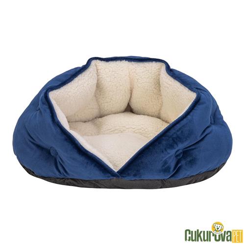 PET COMFORT PARIS KEDİ & KÖPEK YATAĞI LACİVERT 50 CM