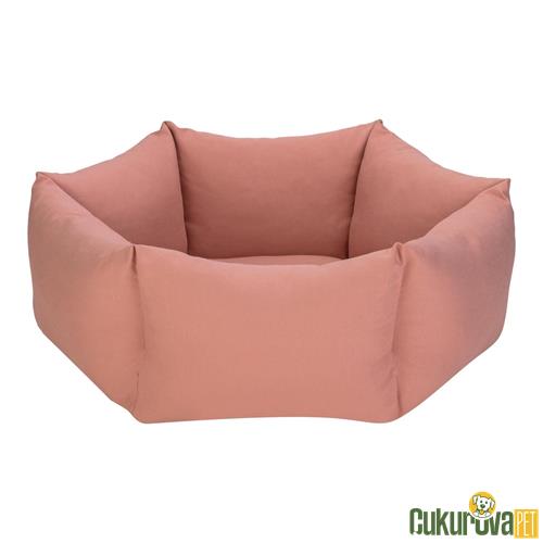 PET COMFORT TOKYO PUDRA PEMBE KÖPEK YATAĞI M - 70 CM
