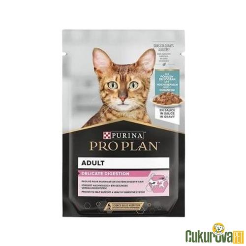 PRO PLAN POUCH SOS İÇİNDE OKYANUS BALIKLI YETİŞKİN KEDİ YAŞ MAMASI 85 GR