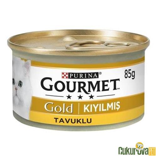GOURMET GOLD KIYILMIŞ TAVUKLU YETİŞKİN KEDİ KONSERVESİ 85 GR