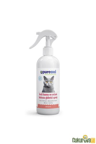 PUREOXI KEDİ KUMU VE ORTAM KOKUSU GİDERİCİ SPREY - 400 ML