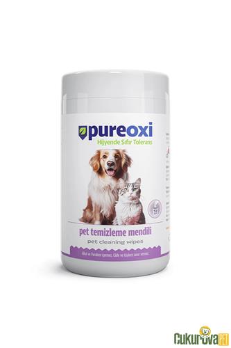 PUREOXI HAYVAN HİJYENİK TEMİZLEME MENDİLİ 72'Lİ