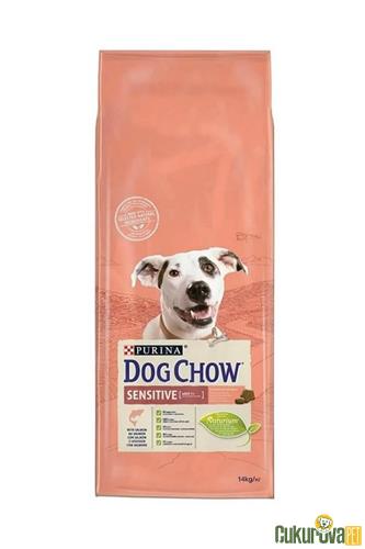 DOG CHOW HASSAS KÖPEKLER İÇİN SOMON ETLİ YETİŞKİN KÖPEK MAMASI 14 KG