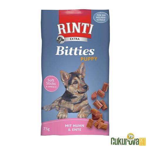 RINTI BITTIES PUPPY TAVUKLU VE ÖRDEK ETLİ YAVRU KÖPEK ÖDÜLÜ 75 GR
