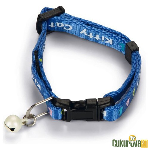BEEZTEES YAVRU KEDİ BOYUN TASMASI MAVİ 23 CM
