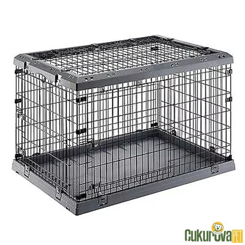 FERPLAST SUPERIOR CRATE 105 KATLANIR TEL KÖPEK KAFESİ 107 CM
