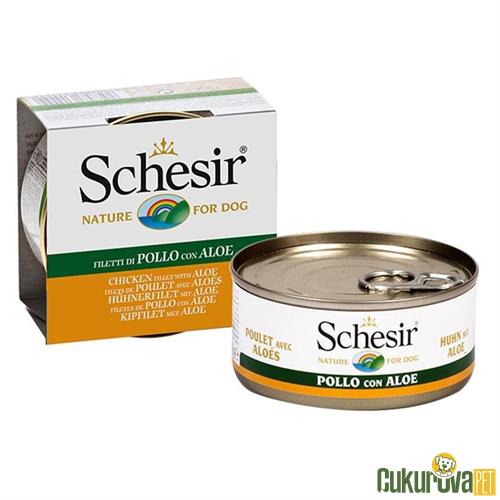 SCHESIR JÖLE İÇİNDE TAVUKLU VE ALOE VERALI YAVRU KÖPEK KONSERVESİ - 150 GR