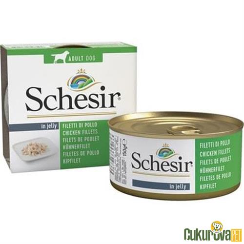 SCHESIR JÖLE İÇİNDE TAVUKLU YETİŞKİN KÖPEK KONSERVESİ - 150 GR