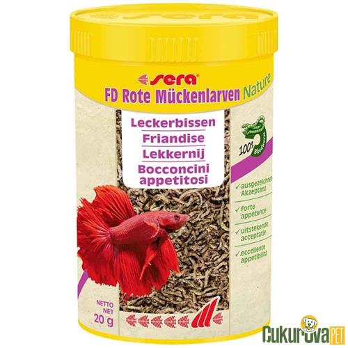 SERA BALIK YEM FD ROTE MÜCKENLARVEN NATURE LEZZETLİ LOKMALAR 250 ML 