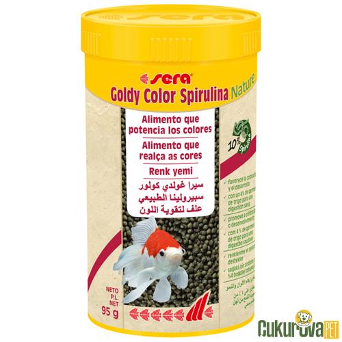 SERA GOLDY COLOR SPIRULINA NATURE 250 ML / 95 GR 