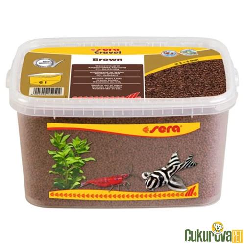 SERA KAHVERENGİ DOĞAL AKVARYUM KUMU 2 - 3 MM - 6 L