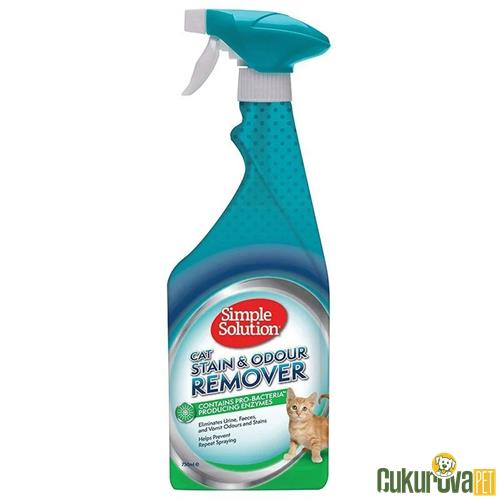 SIMPLE SOLUTION KEDİ LEKE VE KOKU GİDERİCİ SPREY 750 ML