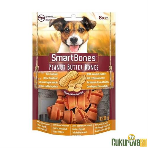 SMART BONES FISTIK EZMELİ MINI KÖPEK ÖDÜL KEMİĞİ 128 GR