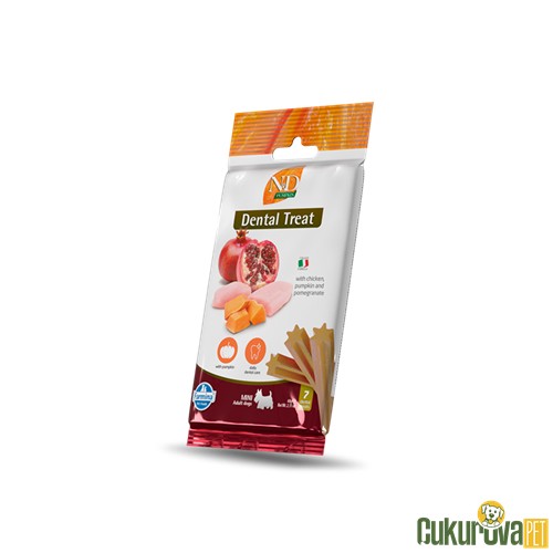 N & D Treat Dental Tavuklu Balkabaklı Küçük Irk Köpek Ödülü 7'li 60 Gr