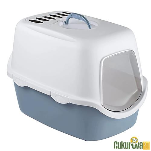 STEFANPLAST CATHY FİLTER KAPALI KEDİ TUVALETİ - MAVİ 