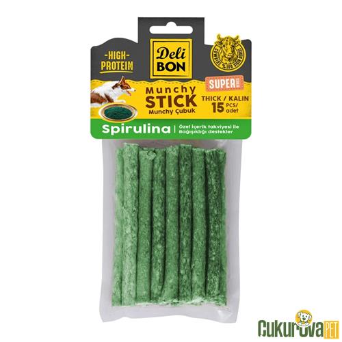DELİBON SUPER MUNCHY ÇUBUK SPIRULINALI KALIN 15 ADET 
