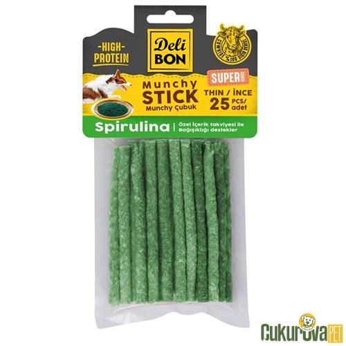 DELİBON SUPER MUNCHY ÇUBUK SPIRULINALI İNCE 25 ADET 