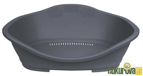 TRIXIE SLEEPER OVAL PLASTİK KÖPEK YATAĞI 80 x 53 CM - ANTRASİT 