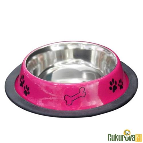 TOMMY KÖPEK ÇELİK MAMA KABI PEMBE 24 OZ 