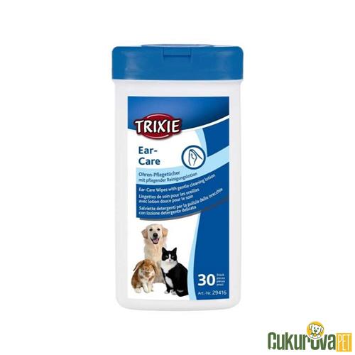 TRIXIE ISLAK KULAK TEMİZLEME MENDİLİ 30'LU