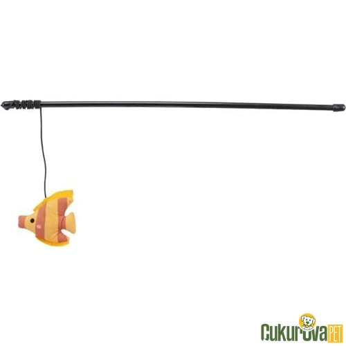 TRIXIE KEDİ OLTASI PELUŞ BALIKLI KEDİOTLU 46 CM