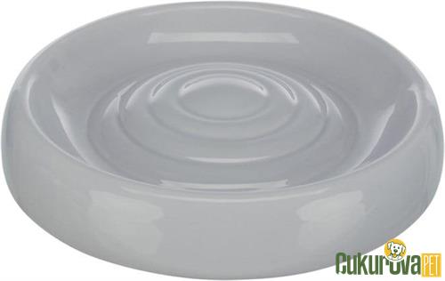 TRIXIE KEDİLER İÇİN SERAMİK MAMA VE SU KABI 200 ML - 18 CM GRİ 