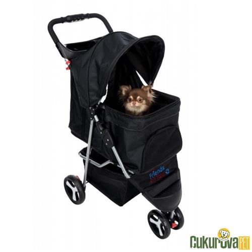 TRIXIE KATLANABİLİR KEDİ VE KÖPEK TAŞIMA PUSEDİ 47 x 100 x 80 CM - SİYAH