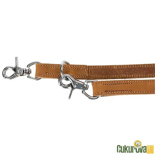 TRIXIE KÖPEKLER İÇİN DERİ GEZDİRME KAYIŞI 2 M - 20 MM - M  L - KAHVERENGİ
