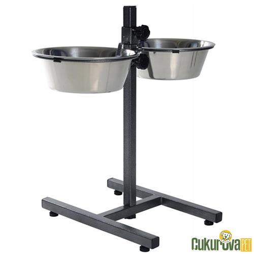 TRIXIE KÖPEKLER İÇİN AYAKLI MAMA VE SU KABI 24 CM 2 x 2.8 L 