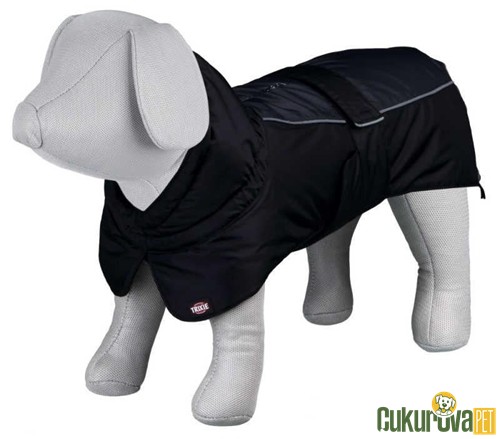 TRIXIE KÖPEK PALTOSU L - 62 CM - SİYAH - GRİ