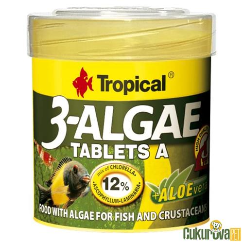 TROPICAL 3 ALGAE TABLET A 50 ML - 36 GR 