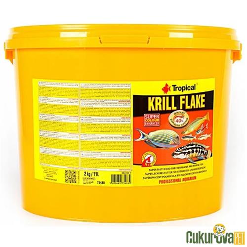 TROPICAL KRILL FLAKE PUL BALIK YEMİ 11 L - 2 KG