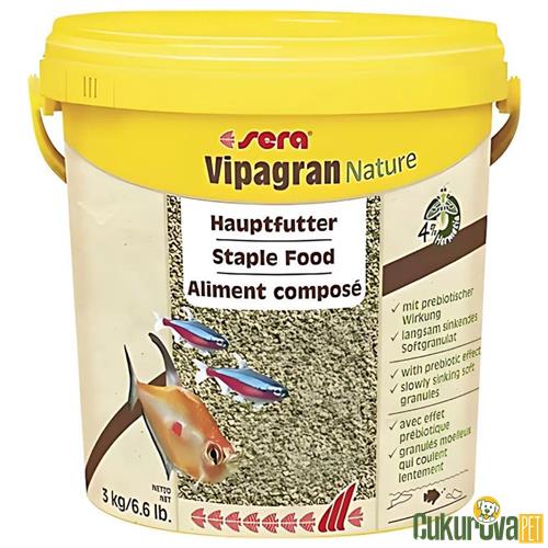 SERA BALIK YEM VIPAGRAN NATURE TEMEL YEM 10 L - 3 KG