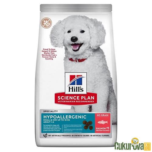 Hill's Science Plan Hypo-allergenic Somonlu Küçük Irk Tahılsız Yetişkin Köpek Maması 1.5 Kg