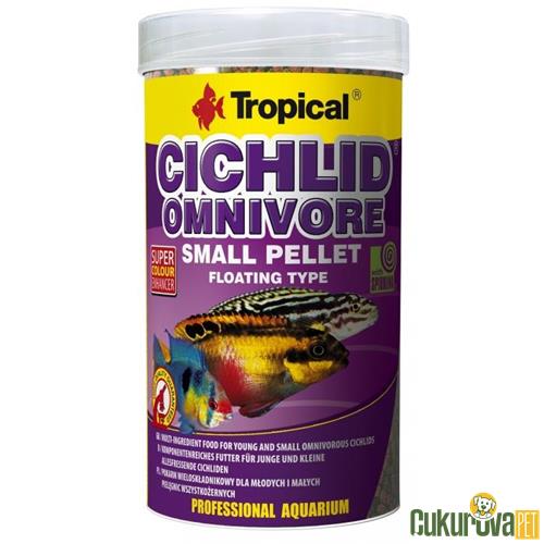 Tropical Cichlid Omnivore Small Pellet 1000 Ml