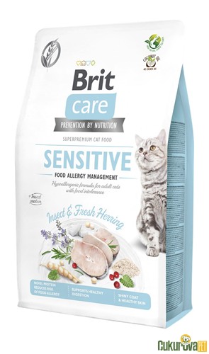 Brit Care Sensitive Hypo - Allergenic Larva Protei̇nli̇ Tahılsız Yetişki̇n Kedi̇ Maması 2 Kg
