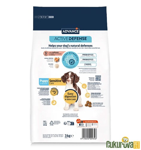 Advance Puppy Sensitive Care Somonlu Ve Pirinçli Yavru Köpek Maması 3 Kg
