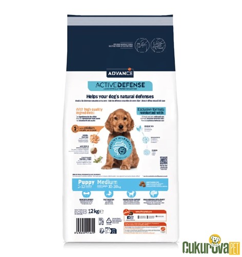 Advance Puppy Medium Tavuklu Yavru Köpek Maması 12 Kg