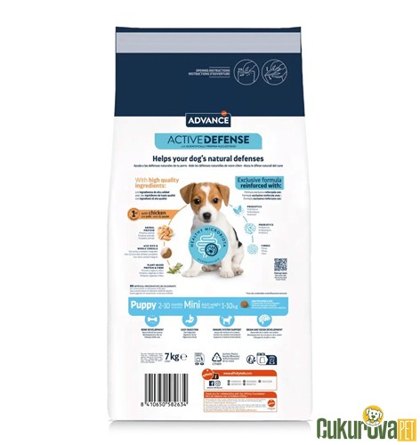 Advance Puppy Mini Tavuklu Yavru Köpek Maması 7 Kg
